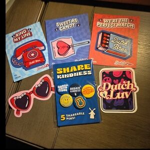 Dutch Bros Feb. 2026 sticker drop, Merch drop, Valentines card and Bonus sticker